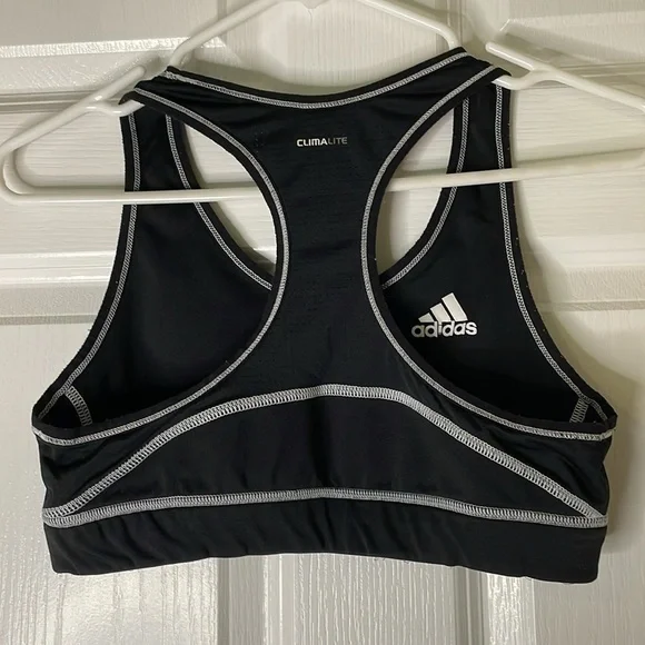 ADIDAS Climalite Black Logo Athletic Sport Top, Women’s Medium - Picture 3 of 7